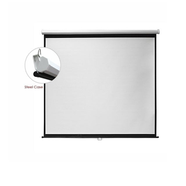 מסך גלילה ידני להקרנה 2.13X2.13 מטר ESBB118 LUMI