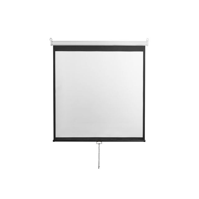מסך הקרנה מנגנון גלילה ידני 2.00X2.00 מטר ESBB112 LUMI
