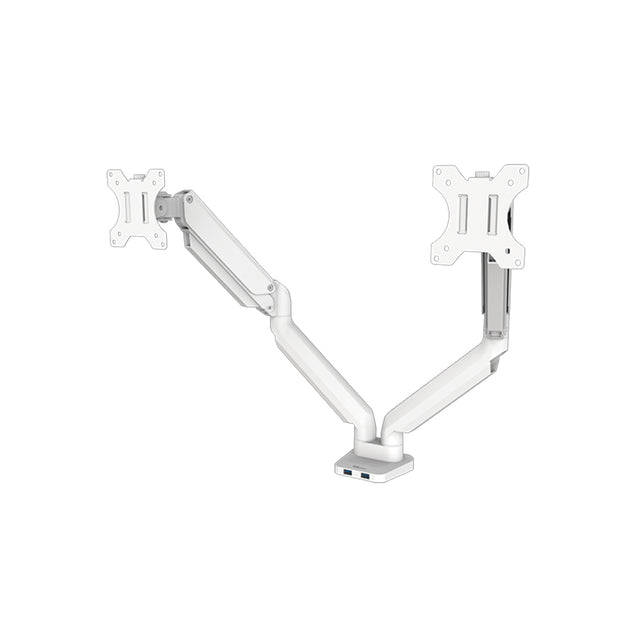 זרוע ארגונומית לשני מסכים עד 32" PLATINUM לבן FELLOWES