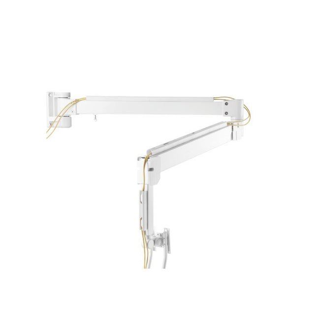 זרוע קיר ארוכת טווח עם מנגנון גז למסכים עד 32″ לבן LUMI LDA34-112