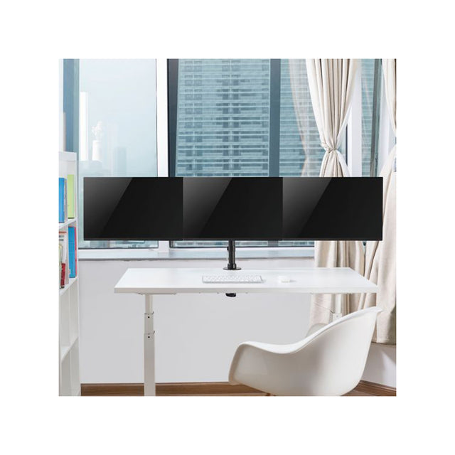 מתקן שולחני ארגונומי ל-3 מסכים LDT07-C036 LUMI