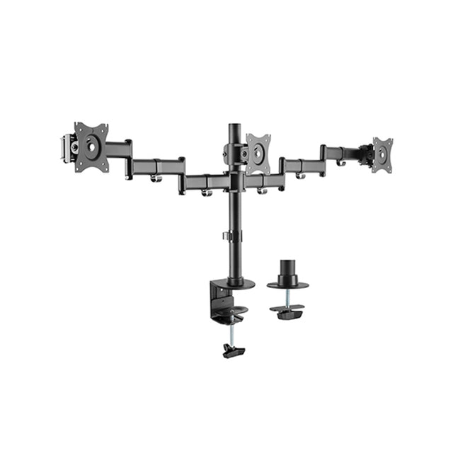 מתקן שולחני ארגונומי ל-3 מסכים LDT07-C036 LUMI