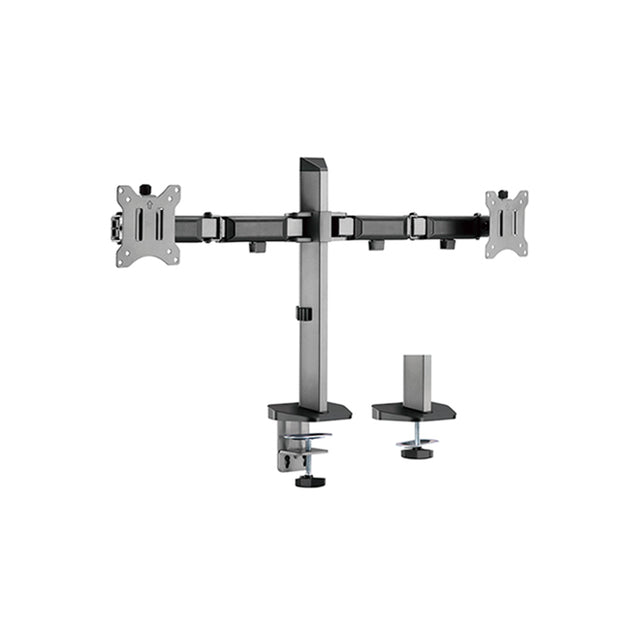 זרוע שולחנית ארגונומית דו מפרקית ל-2 מסכים LDT55-C024 LUMI