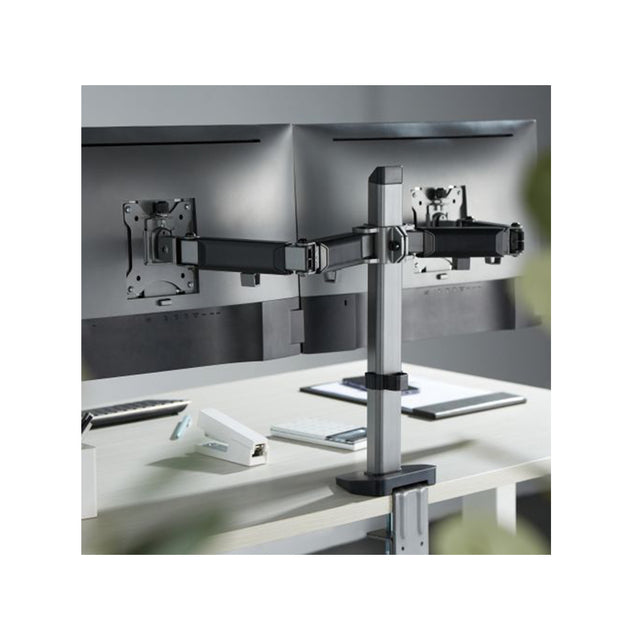 זרוע שולחנית ארגונומית דו מפרקית ל-2 מסכים LDT55-C024 LUMI