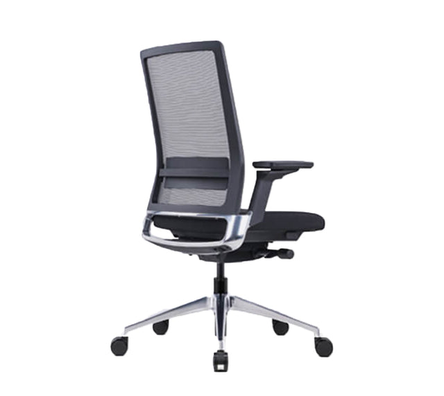 כסא מחשב TORINO BLACK בצבע שחור (מבט זווית אחורית)