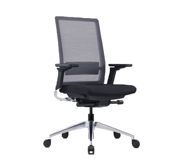 כסא מחשב TORINO BLACK בצבע שחור (מבט זווית קדמית)