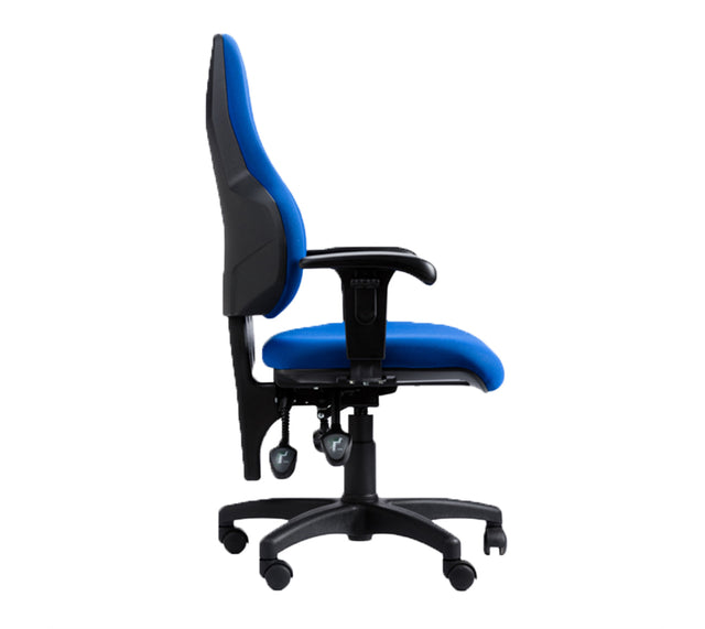 כסא מחשב דגם ICON C2 בצבע כחול (מבט צד)