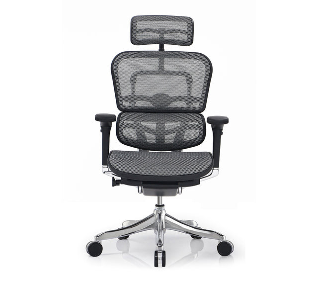 כסא מנהלים רשת עם משענת ראש NUVEM COMFORT