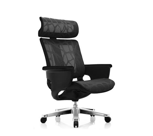 כסא מנהלים רשת עם משענת ראש NUVEM COMFORT