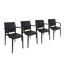 סט 4 כסאות עם ידיות דגם FAME-K במגוון צבעים