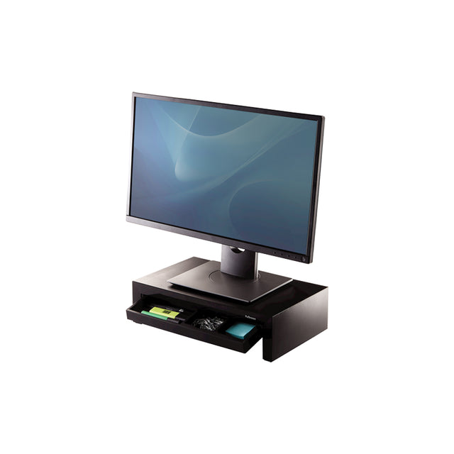 מעמד הגבהה ארגונומי למסך עם מגירה DESIGNER SUITES FELLOWES