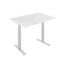 שולחן עמידה-ישיבה חשמלי מתכוונן דו מנועי רגל לבנה M07-23D