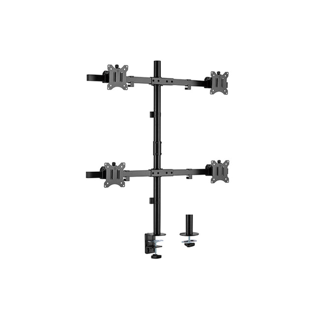 מתקן שולחני ארגונומי ל-4 מסכים LDT57-C04 LUMI