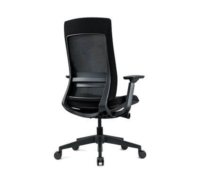 כסא מחשב אלביט בצבע שחור (מבט אחורי 45)