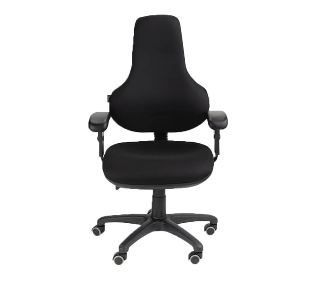 כסא מחשב דגם ICON C2 בצבע שחור (מבט קדמי)