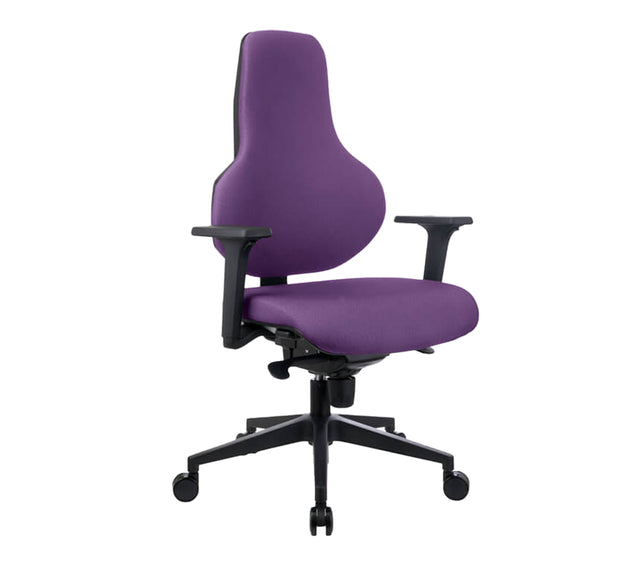 כסא מחשב דגם ICON בצבע סגול (מבט זווית קדמית)