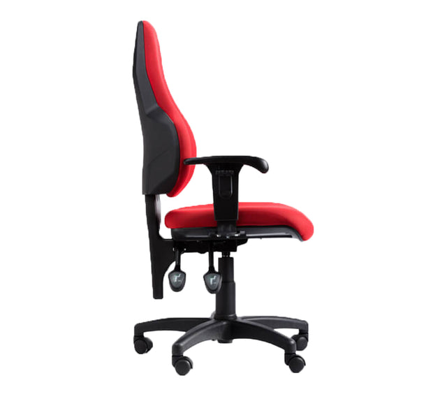 כסא מחשב דגם ICON C2 בצבע אדום (מבט צד)