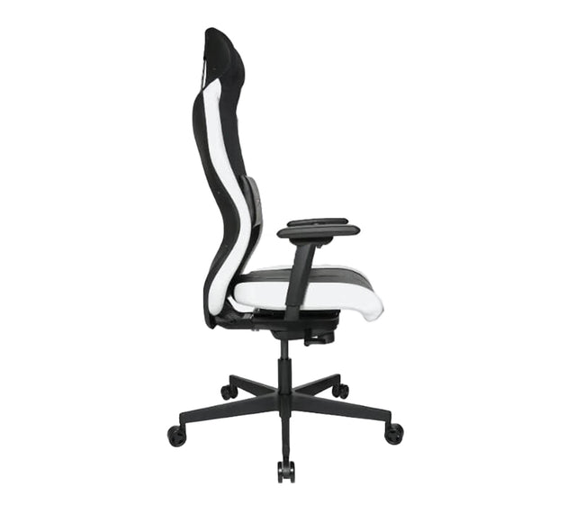 כסא גיימינג SITNESS RS SPORT PLUS בצבע לבן (מבט צד)
