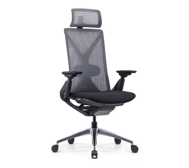 כסא מחשב דגם מקס עם משענת ראש בצבע שחור (מבט זווית)