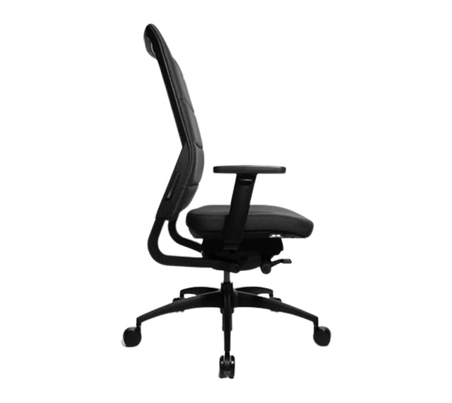 כסא מחשב אורטופדי דגם ERGOMEDIC 100-4 בצבע שחור (מבט צד)