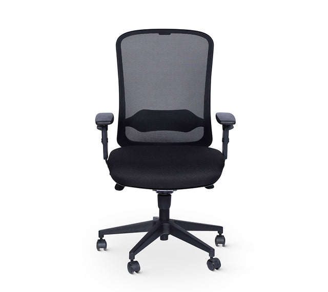 כסא מחשב דגם SHAPE בצבע שחור (מבט קדמי)