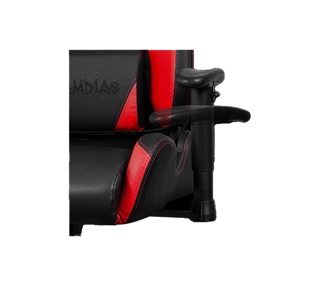 כסא גיימינג מואר ACHILLES E1 בצבע אדום (משענת יד)