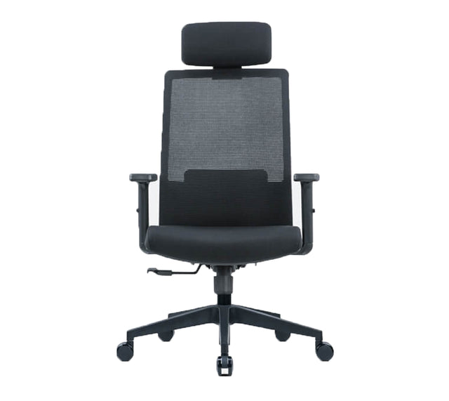 כסא מחשב SIT בצבע שחור (מבט קדמי)