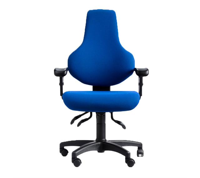 כסא מחשב דגם ICON C2 בצבע כחול (מבט קדמי)