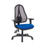כסא מחשב דגם ICON NET בצבע כחול (מבט זווית קדמית)