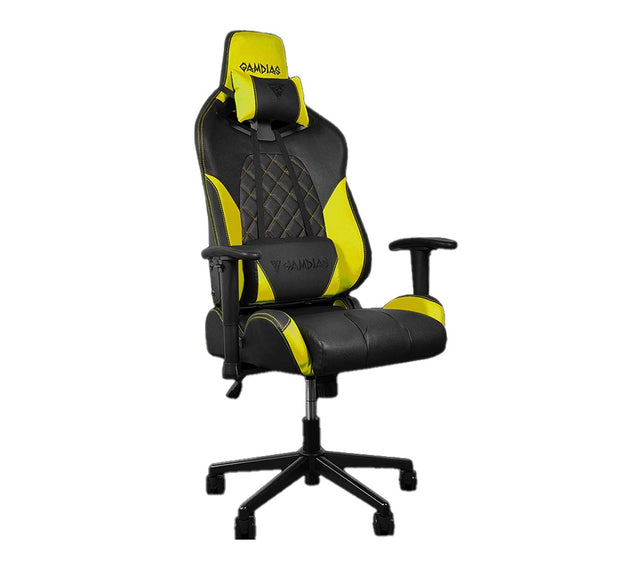 כסא גיימינג מואר ACHILLES E1 בצבע צהוב