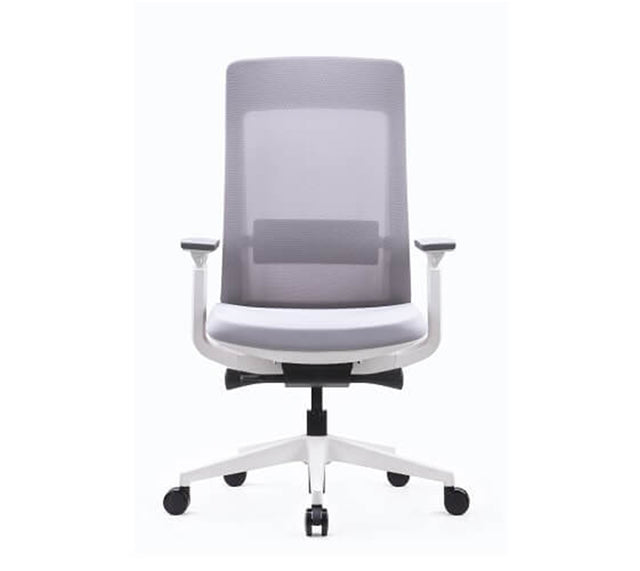 כסא מחשב אלביט בצבע לבן (מבט צד)