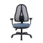 כסא מחשב דגם ICON NET בצבע תכלת (מבט קדמי)