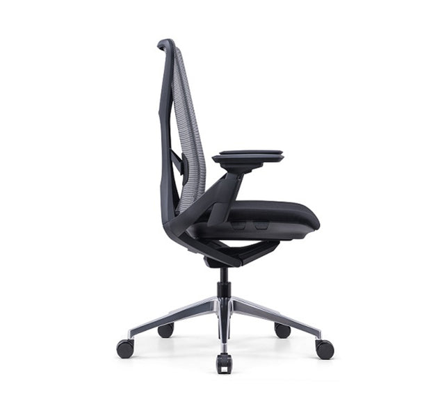 כסא מחשב דגם מקס בצבע שחור (מבט צד)