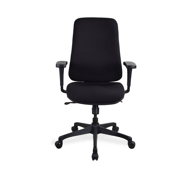 כסא מחשב דגם SOL בצבע שחור (מבט קדמי)