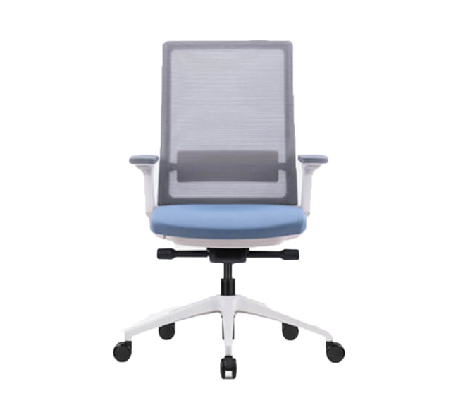 כסא מחשב TORINO WHITE בצבע שחור (מבט קדמי)
